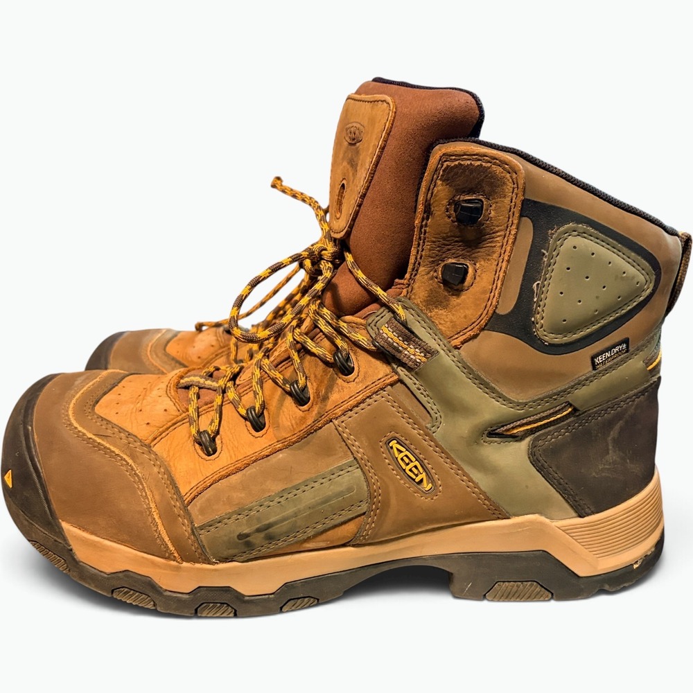KEEN Utility Troy 6 Waterproof Work Boots Mens 13EE Brown Gorpcore ASTM F2413-18